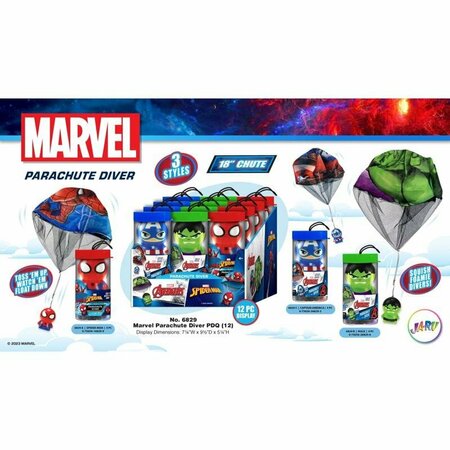 MARVEL Avengers/Spider Man Parachute Diver Assorted 6829